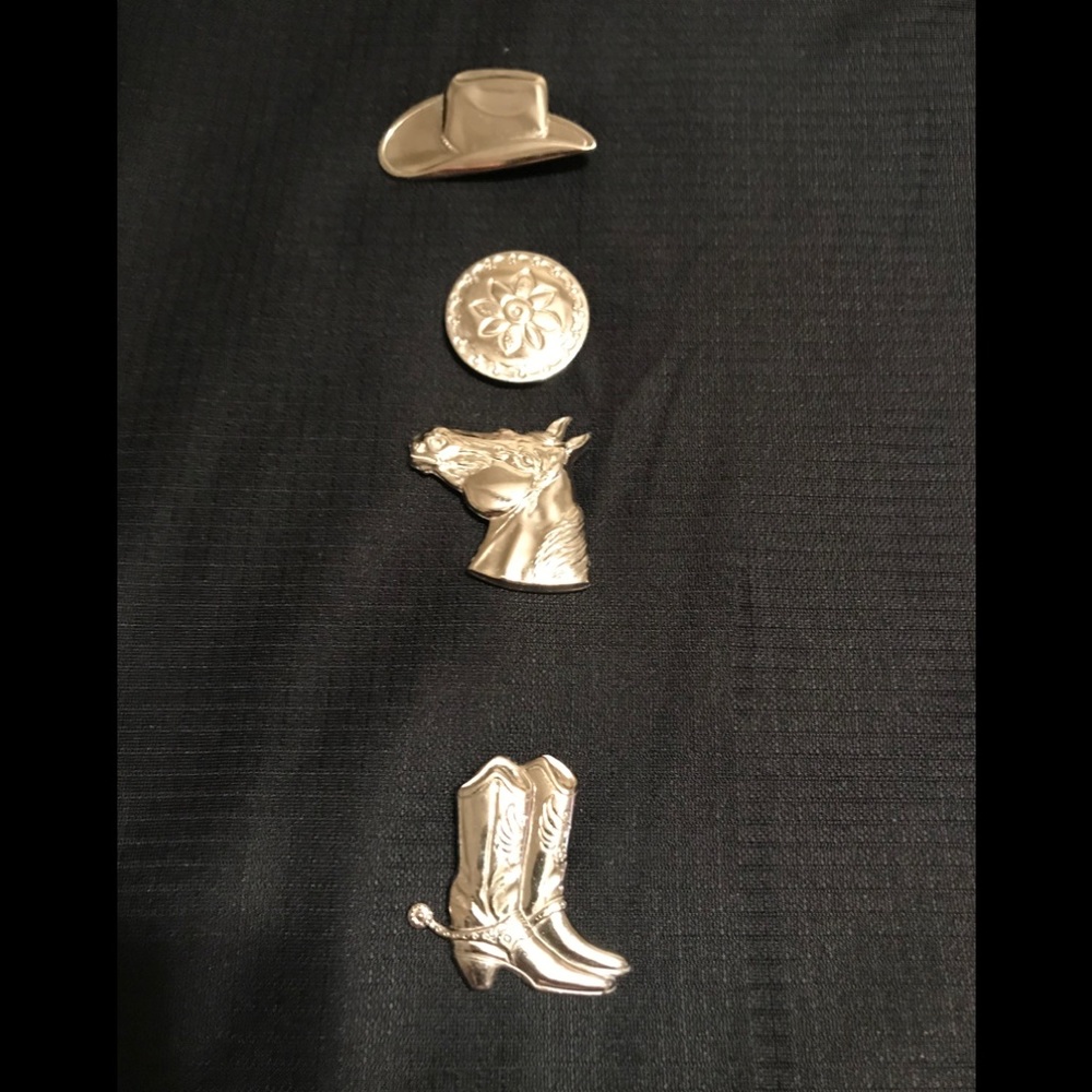 Southwestern 4 silver button covers cowgirl